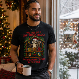 Camisa do Buffet de Esquilo do Comedouro de Natal