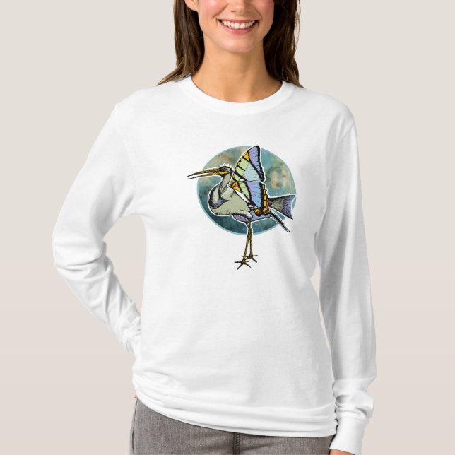 Camisa do Butterfleegret das mulheres (Frente)