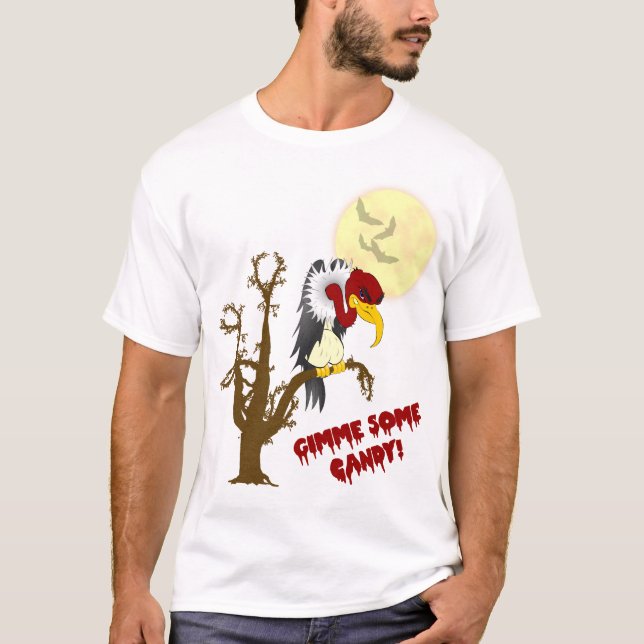 Camisa do Buzzard do Dia das Bruxas (Frente)