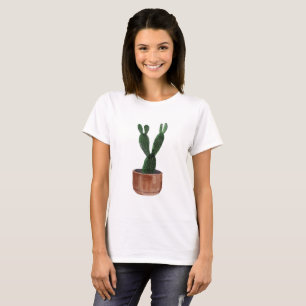 Camisa do cacto da aguarela