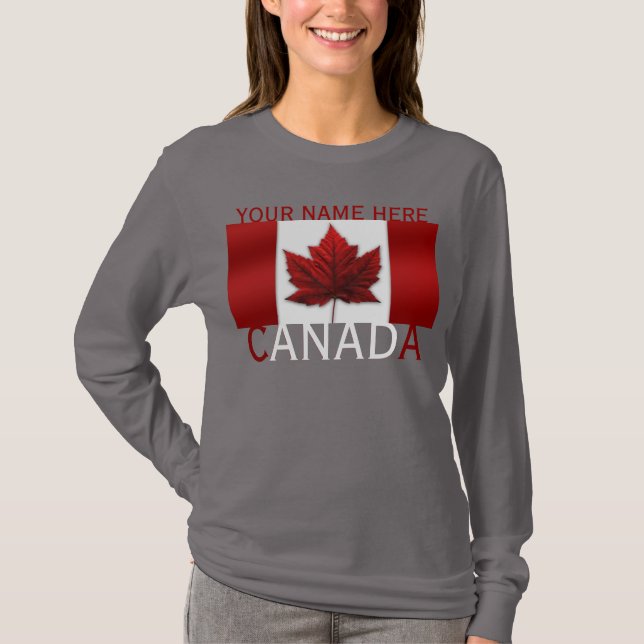 Camisa do Canadá Feminina Camisa Plus Size Persona (Frente)