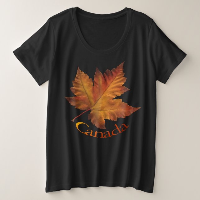 Camisa do Canadá Mais Tamanho Plus Camisa de Baseb (Frente do Design)