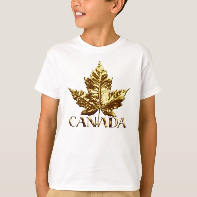 Camisa do Canadá para crianças Camisa personalizad (Frente)