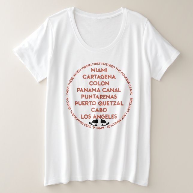 Camisa do Canal do Panamá (Frente do Design)