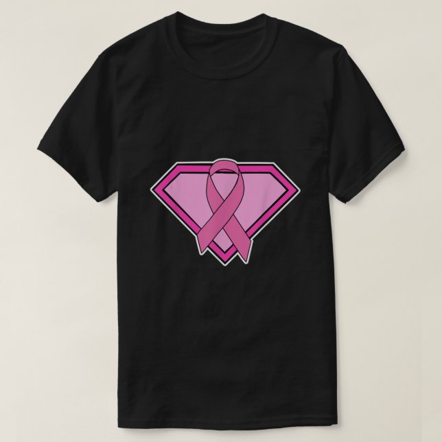 Camisa do Cancer Super Hero Breast1936 (Frente do Design)