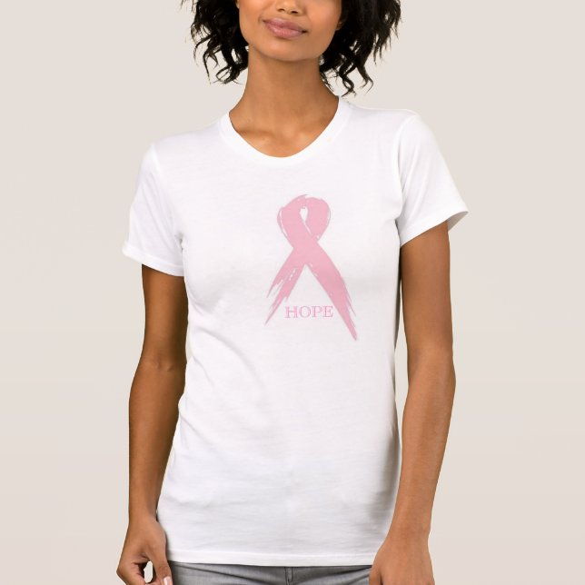 Camisa do cancro da mama da esperança (Frente)