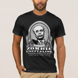 Camisa do capitalismo do zombi