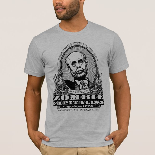 Camisa do capitalismo do zombi (Frente)
