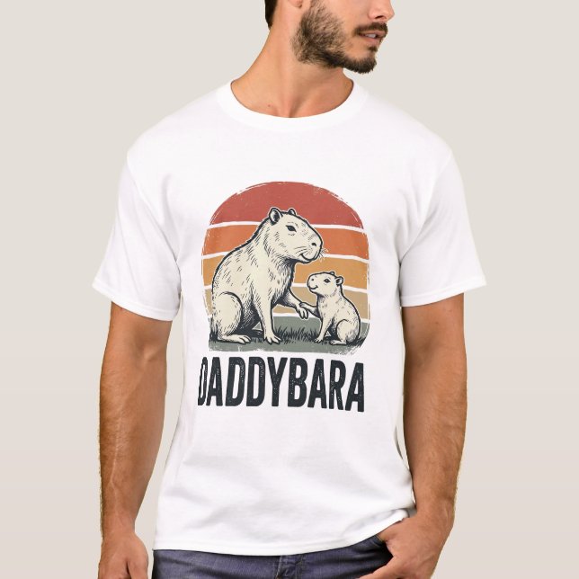 Camisa do Capivara do Daddybara Design de Pôr do S (Frente)