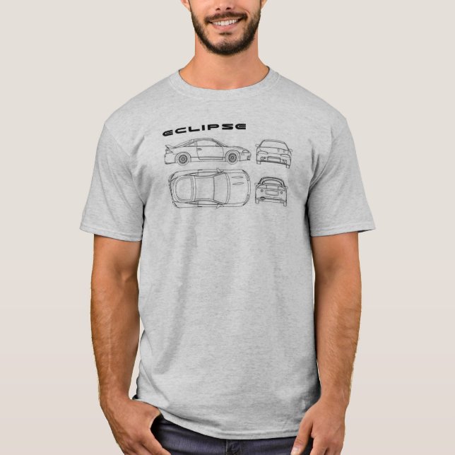 camisa do carro do afinador do eclipse de (Frente)