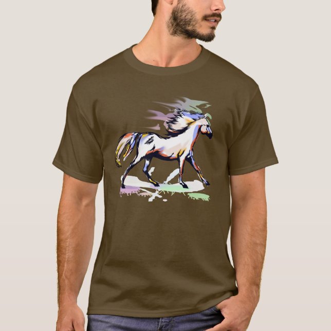 Camisa do cavalo do arco-íris (Frente)