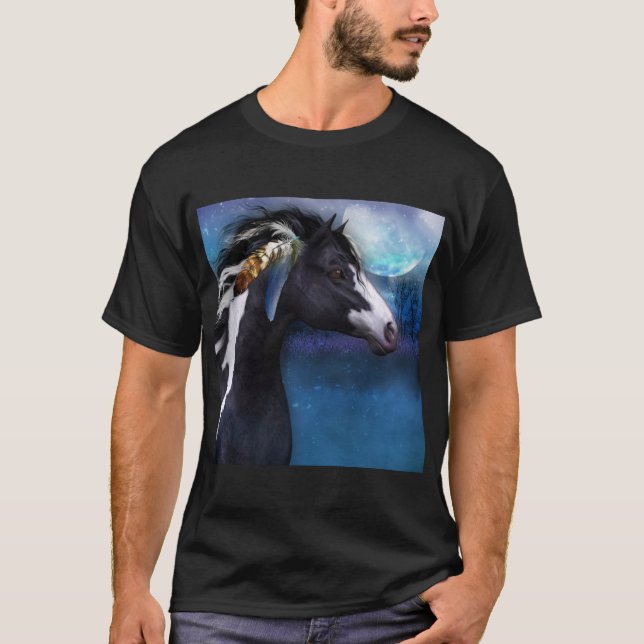 camisa do cavalo t do espírito para homens ou (Frente)