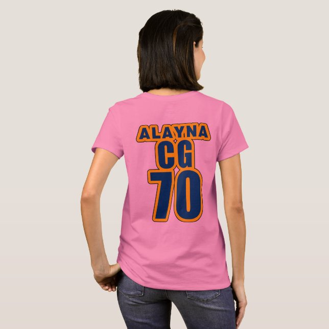 Camisa do CG 70 de Alayna (Parte Traseira Completa)