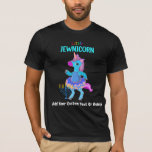 Camisa do Chanuká Pequeno Unicórnio Judeu do Chanu<br><div class="desc">🕎👕 Celebre o Festival das Luzes com nossos designs de camisetas e moletons de Hanukkah! ✡️🕯️</div>