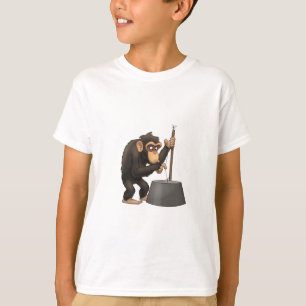 Camisa do chimpanzé do Washtub-Baixo-Playin'