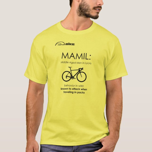 Camisa do ciclismo T - comportamento de MAMIL (Frente)