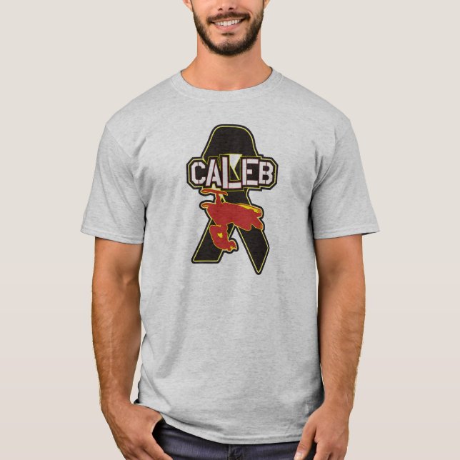 Camisa do cinza do tributo de Caleb Moore (Frente)