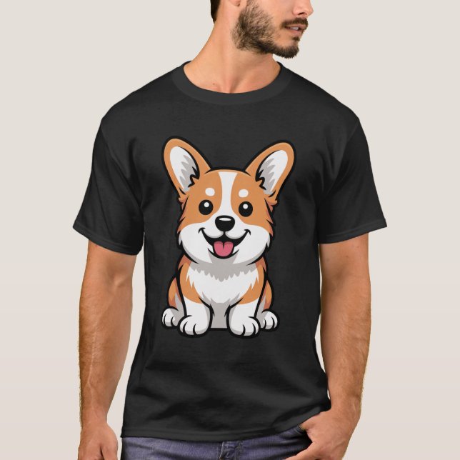 Camisa do Clube de Apreciação do Bumbum Corgi - Am (Frente)