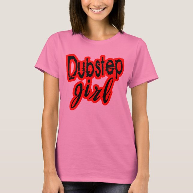 camisa do clube de dança D da menina de Dubstep (Frente)