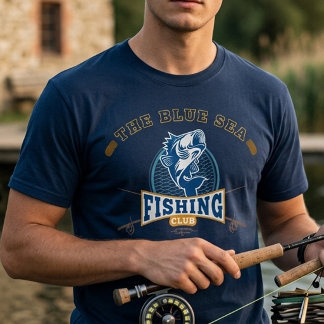 Camisa do Clube de Pesca Nome do Barco