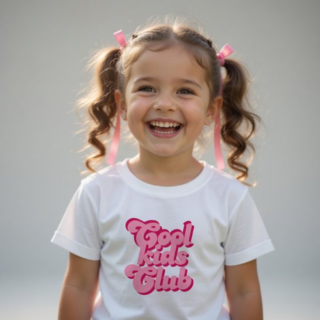 Camisa do Clube dos Garotos Legais Rosa Meninas Ki (Criador carregado)