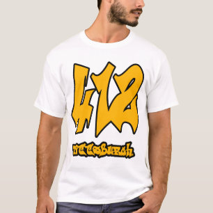 Camisa do código de área de Pittsburgh 412 - cor