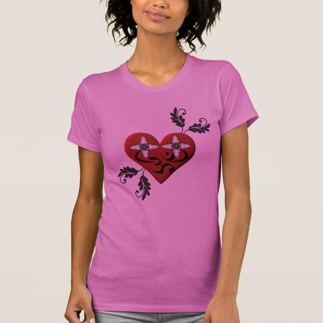 Camisa do Coração com Sinal Om (Frente)