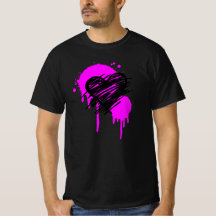 Camisa do coração de grafite, presente para amigos