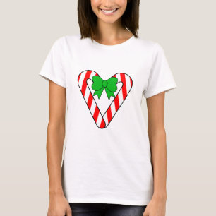 Camisa do coração do bastão de doces
