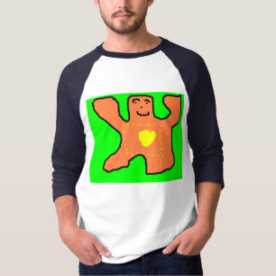 Camisa do coração do urso