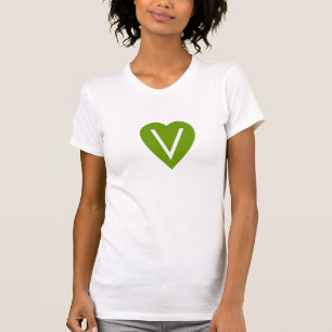 Camisa do coração do Vegan