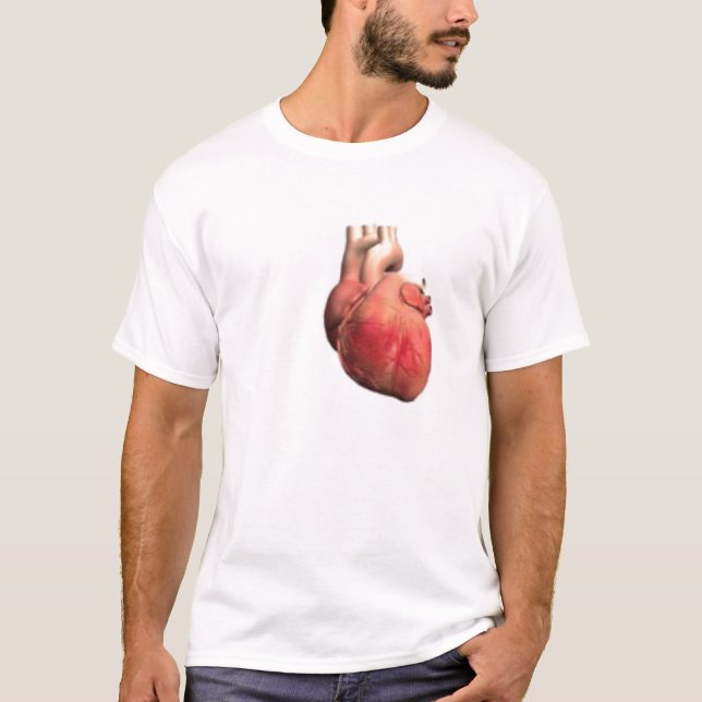 Camisa do coração T - parte dianteira e parte (Frente)