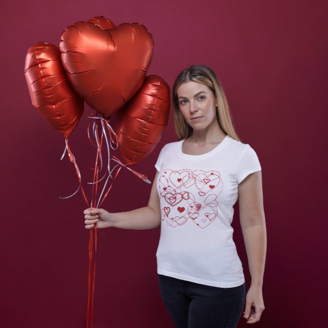 Camisa do Coração Vermelho (Criador carregado)