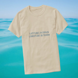Camisa do costume da latitude e da longitude