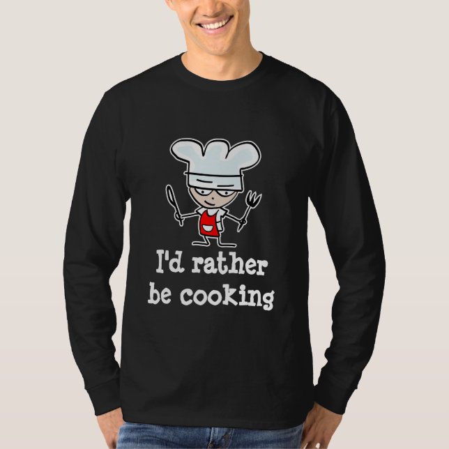 Camisa do cozinhar para homens com citações (Frente)