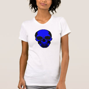 Camisa do crânio - crânio dos ossos desencapados