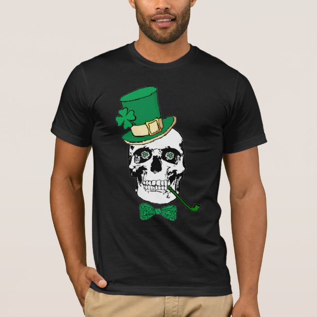 Camisa do crânio do dia de St Patrick (Frente)