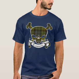 Camisa do crânio do Tartan de Campbell