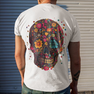 Camisa do crânio mexicano