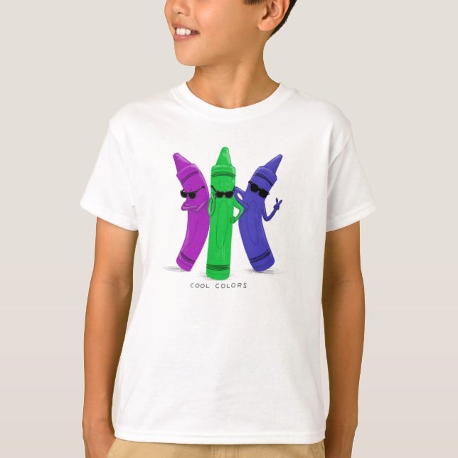 Camisa do Crayon para Crianças legal (Frente)