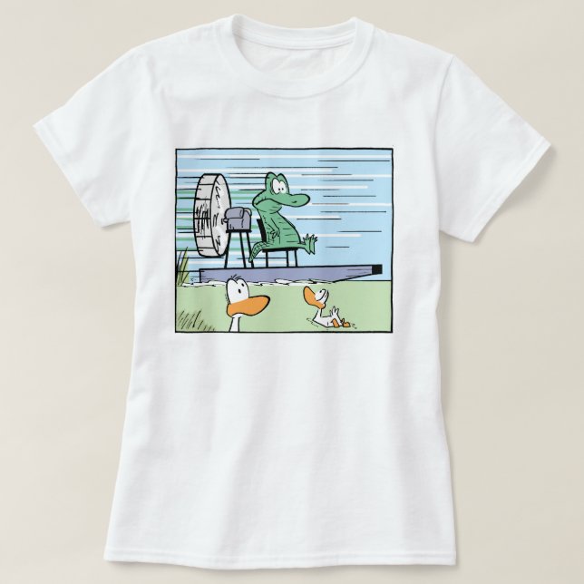 Camisa do crocodilo dos desenhos animados das (Frente do Design)
