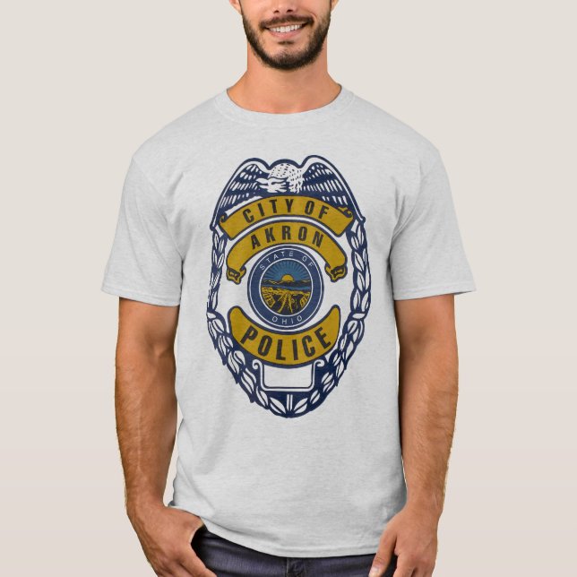 Camisa do departamento da polícia de Akron Ohio (Frente)