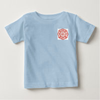 Camisa do departamento dos bombeiros da criança