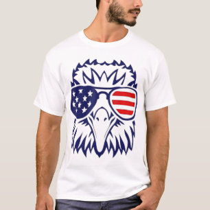 camisa do dia 4 de julho da águia americana - Dia