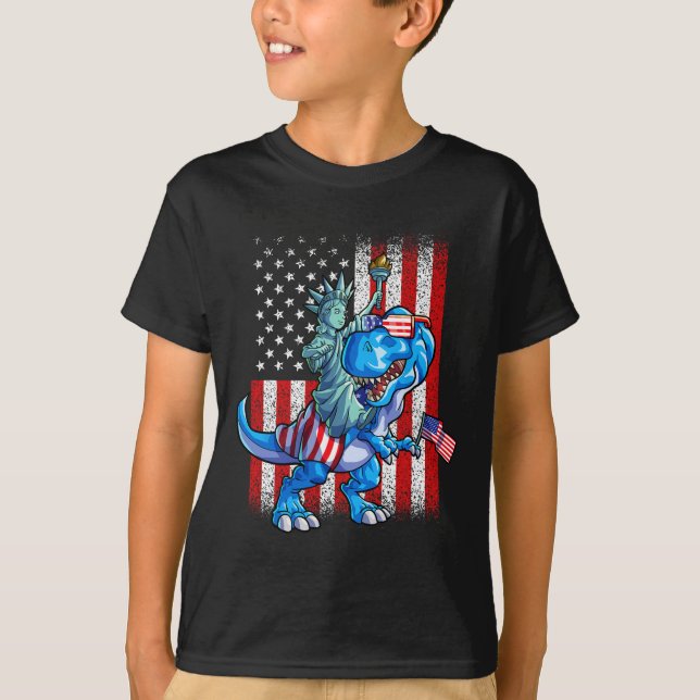 Camisa do Dia 4 de Julho da Estátua da Liberdade M (Frente)