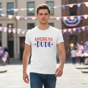 Camisa do Dia 4 de Julho do Cara Americano