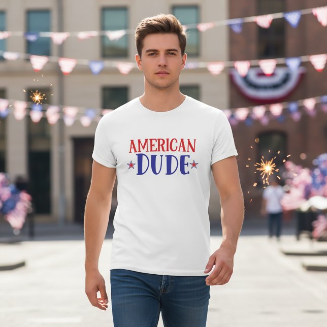 Camisa do Dia 4 de Julho do Cara Americano (Criador carregado)