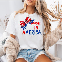 Camisa do Dia 4 de Julho dos EUA, Presente Patriót