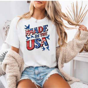 Camisa do Dia 4 de Julho dos EUA, Presente Patriót