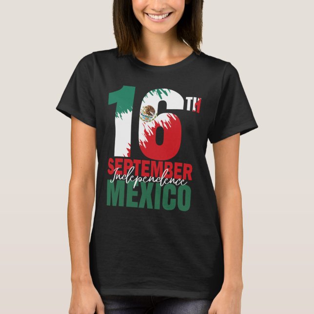 Camisa Do Dia Da Independência Mexicana Fl (Frente)
